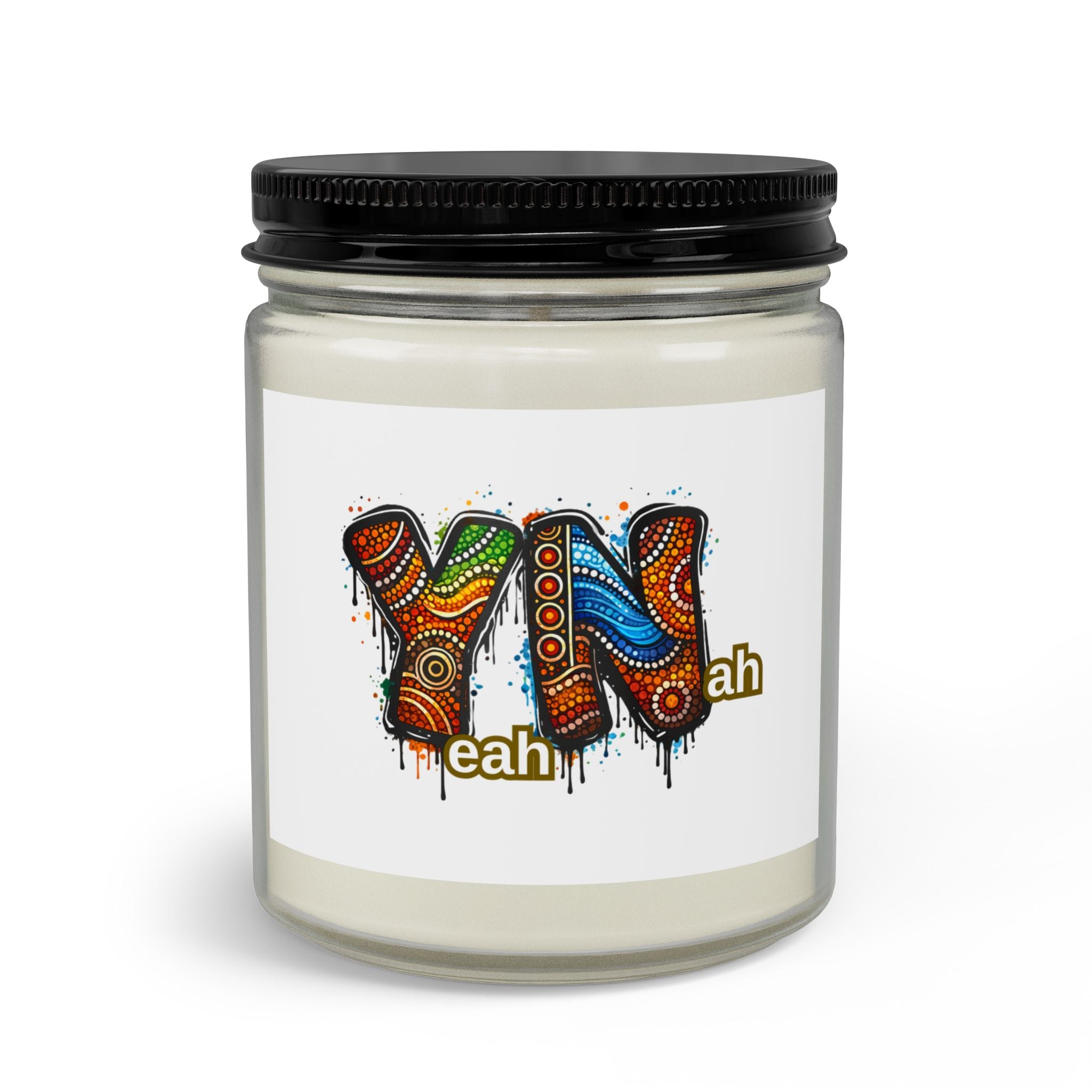 YN Graffiti Typography Candle