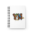 YN Graffiti Initials Journal | Spiral Bound Notebook, Colorful Drip Lettering