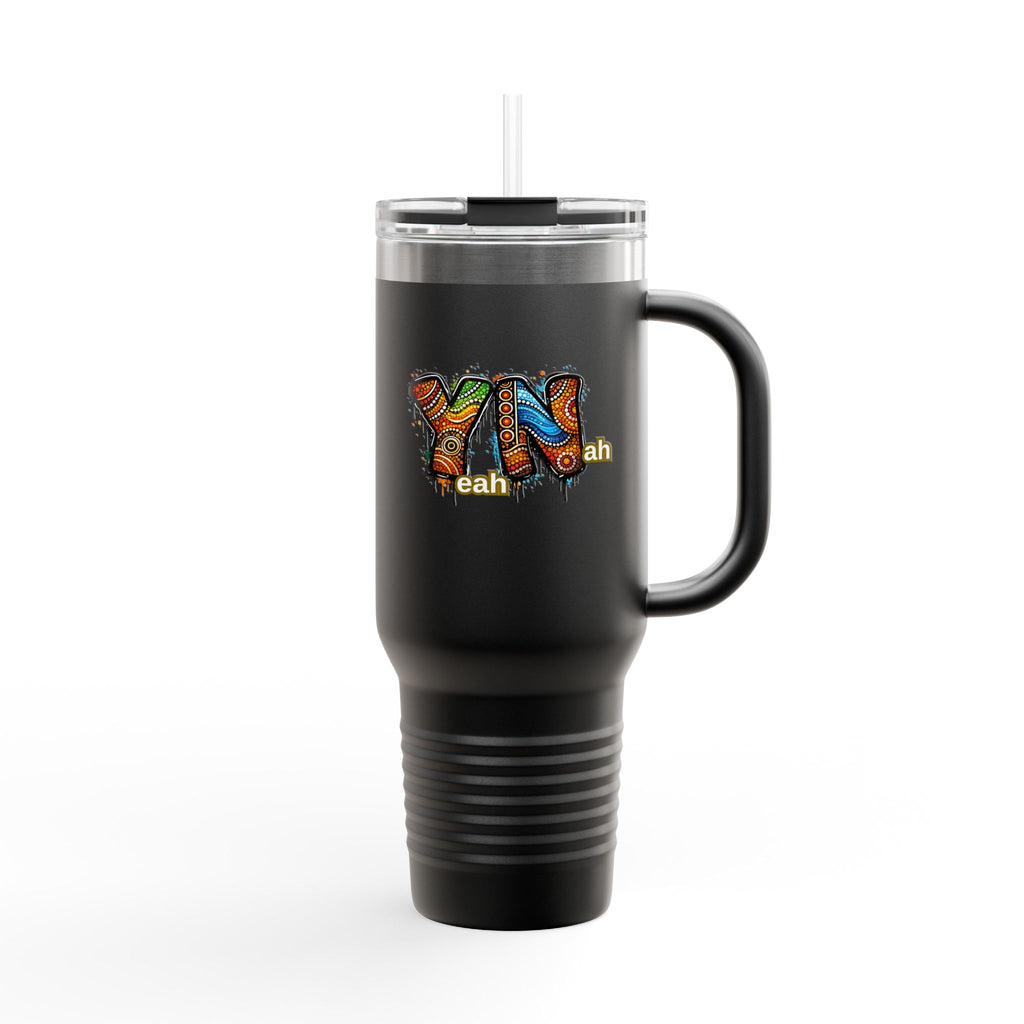 YN Graffiti Sign Travel Mug | 40oz Insulated Tumbler