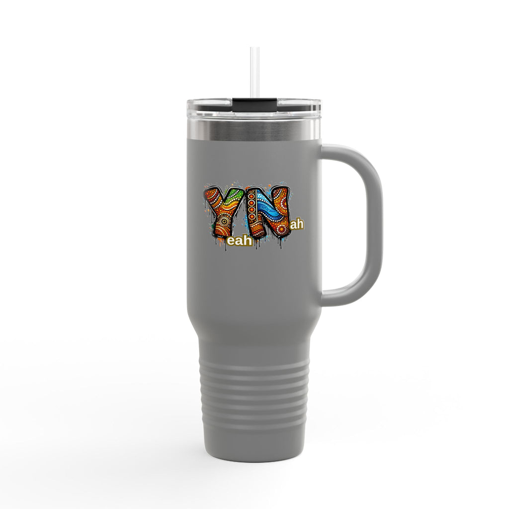 YN Graffiti Sign Travel Mug | 40oz Insulated Tumbler