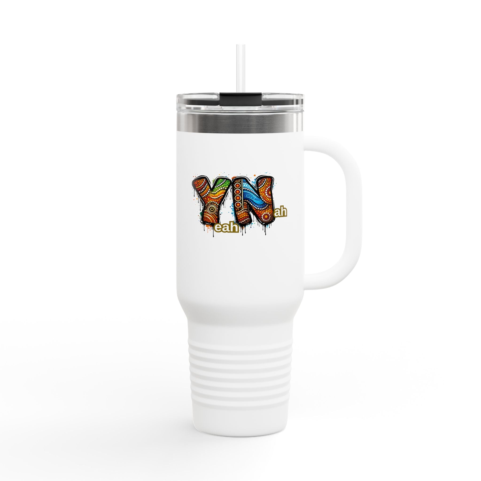 YN Graffiti Sign Travel Mug | 40oz Insulated Tumbler