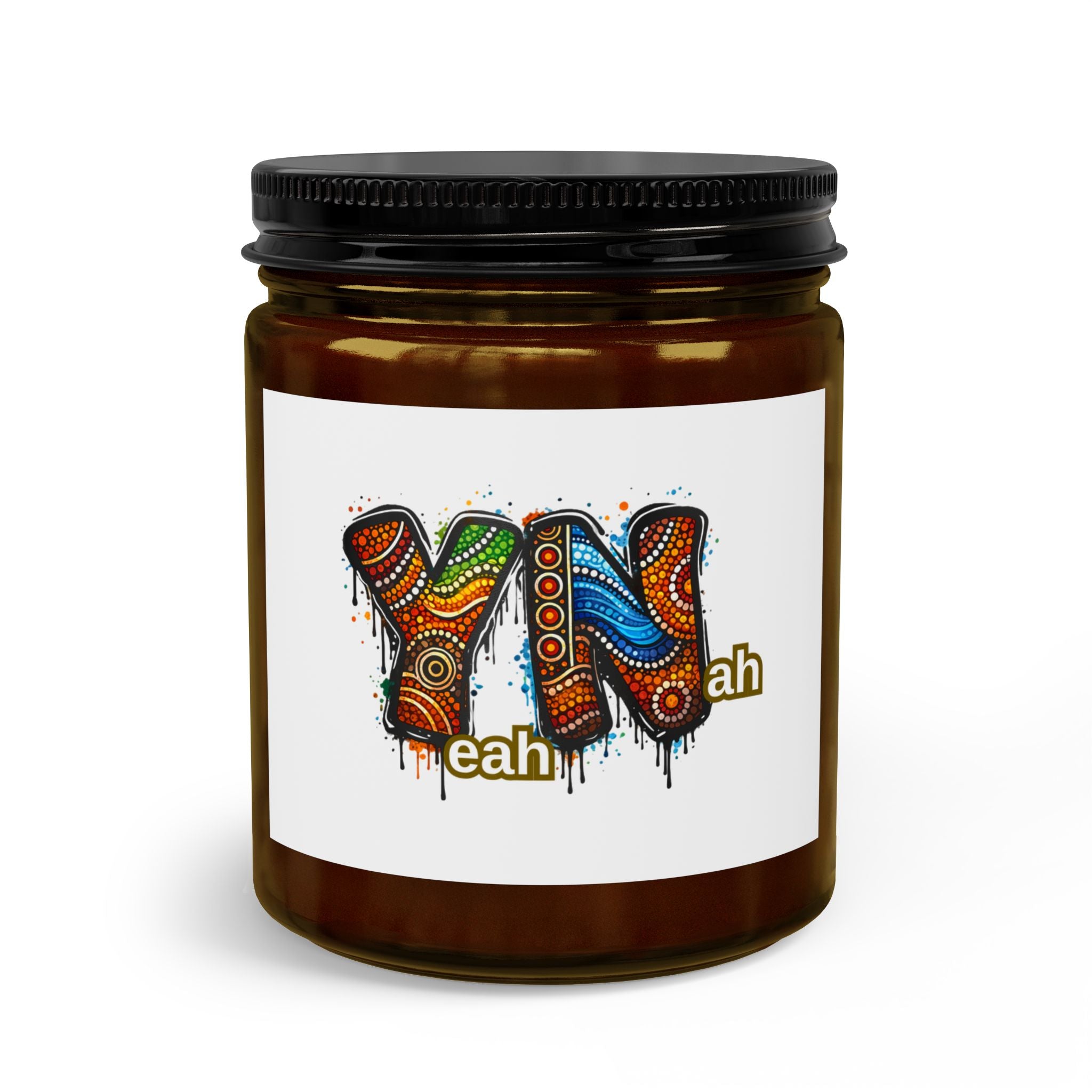 YN Graffiti Typography Candle