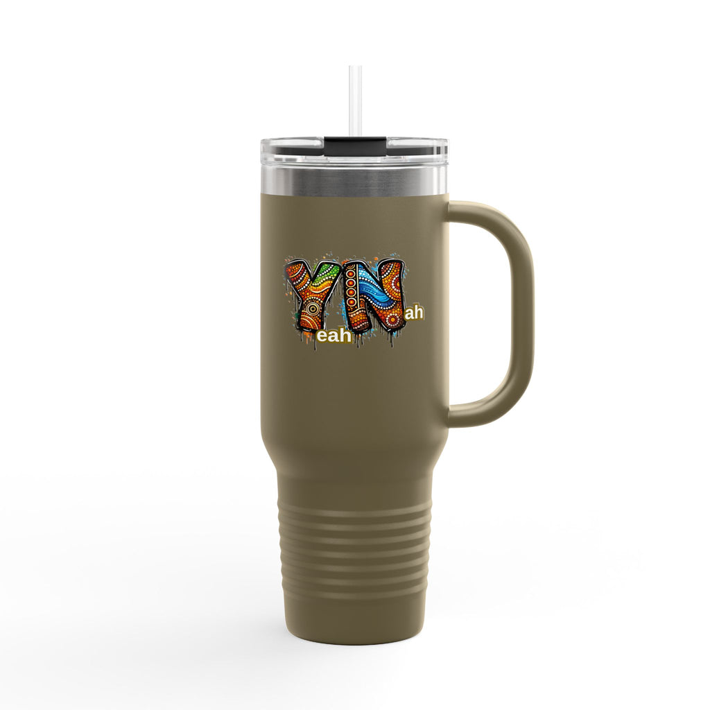 YN Graffiti Sign Travel Mug | 40oz Insulated Tumbler