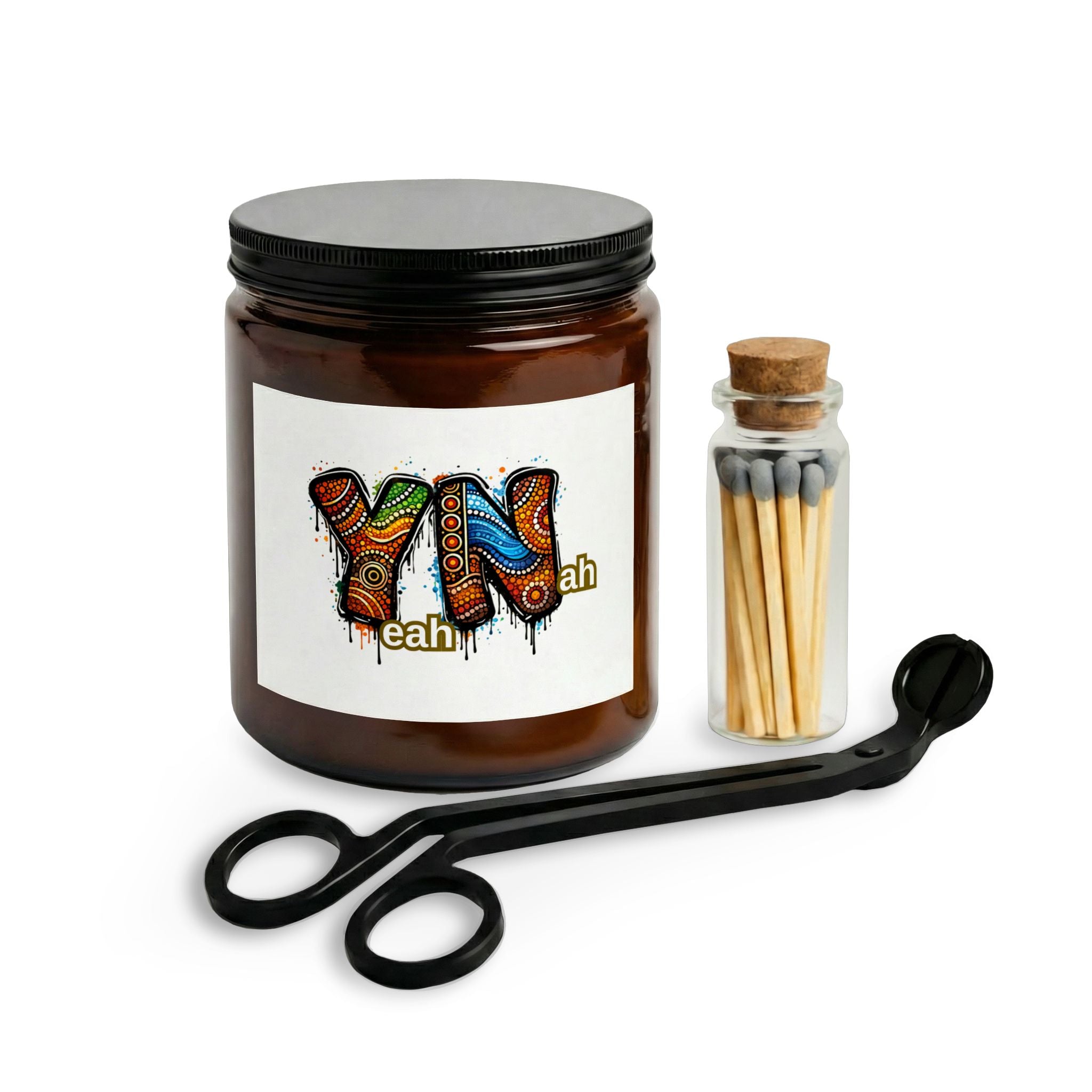 YN Graffiti Typography Candle