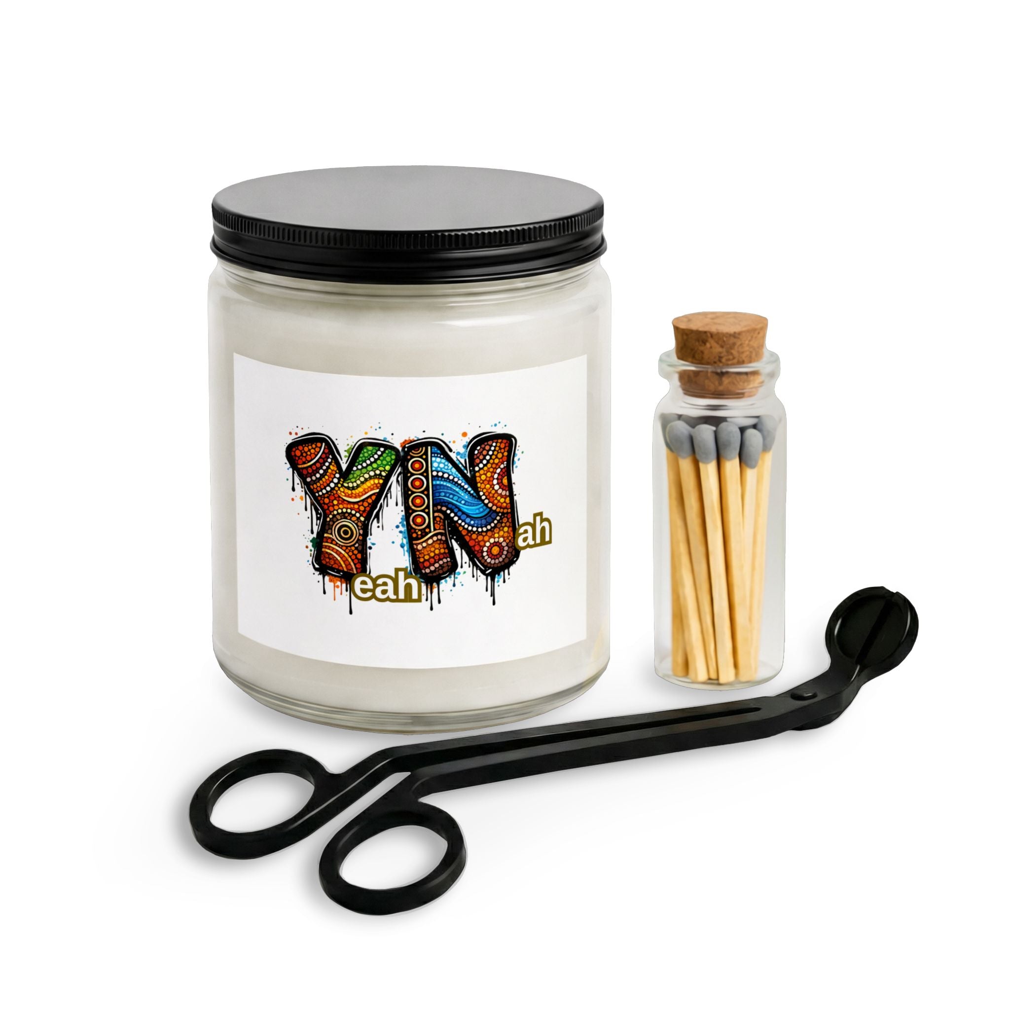 YN Graffiti Typography Candle